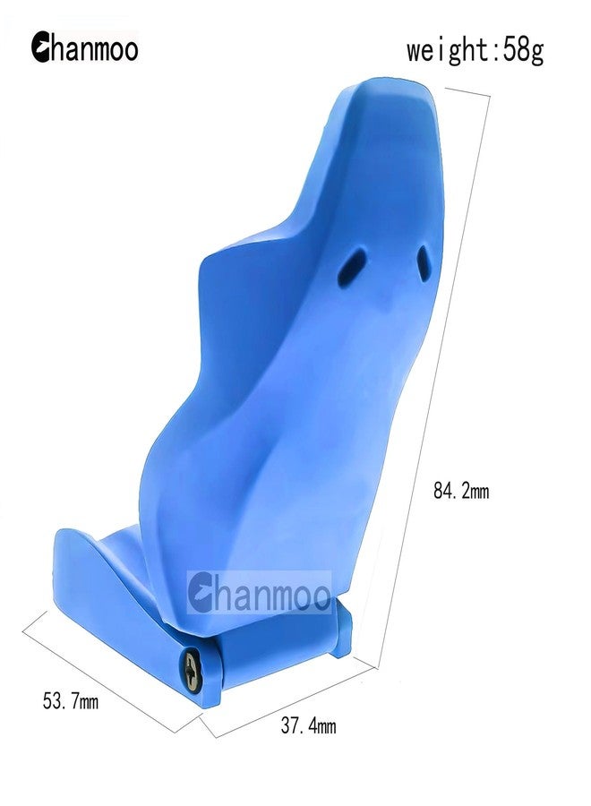 Chanmoo 1/10 RC Crawler Car Toy Seats Simulation Plastic Chair Accessories For 1:10 Scale RC Rock Crawler Buggy Truck Car Traxxas TRX4 Axial SCX10 II 90046 RC4WD D90 TF2 Tamiya Gen8 2Pcs (Red B) - Image 3